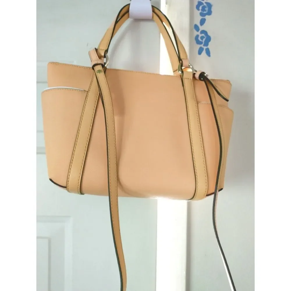 New! MICHAEL KORS Sullivan Convertible Small Leather Tote Crossbody Bag Handbag